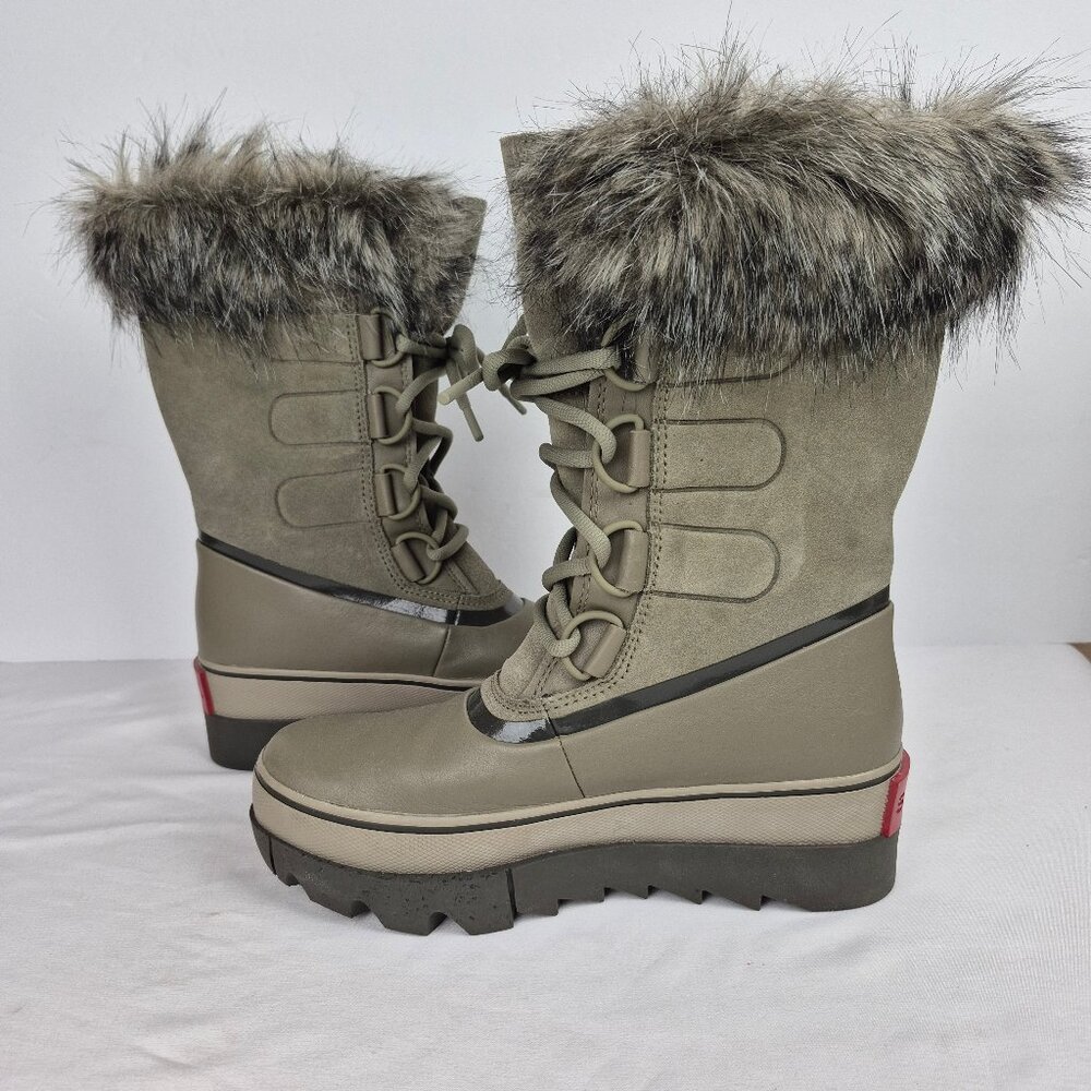 Sorel Joan of Artic Next Boot Waterproof Faux Fur Color: Sage Size 7